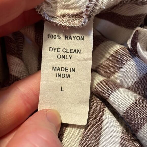 Jens Pirate Booty French Stripe Navi Maxi Dress L - Picture 6 of 9